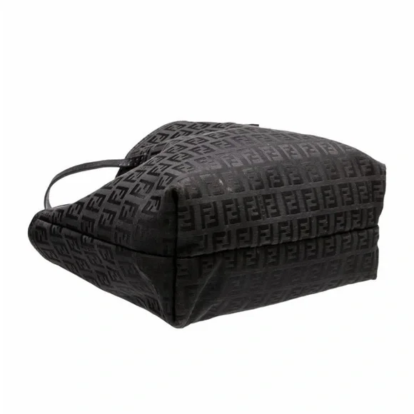 Fendi FF Zucchino Mini Black Monogram Tote